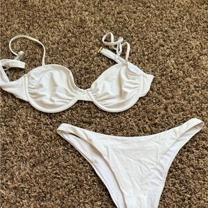 Princess Polly White Underwire Bikini Set